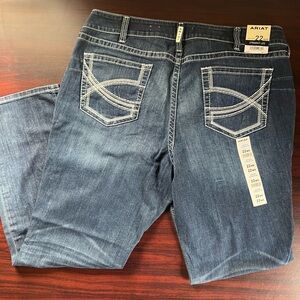 Ariat Women Jeans Straight Leg Size 22 Denim Medium Wash Cowgirl County